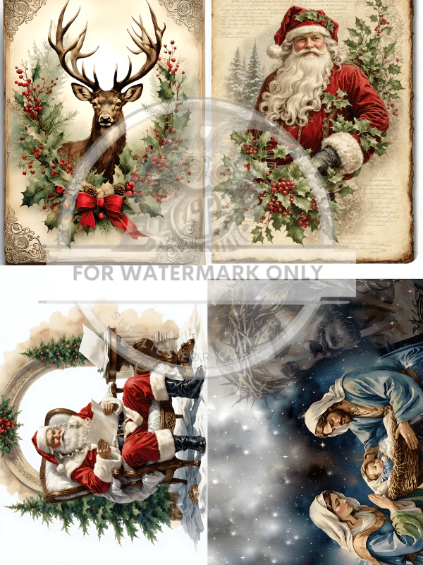 DC562 Best of Christmas Quad A4 Rice Paper
