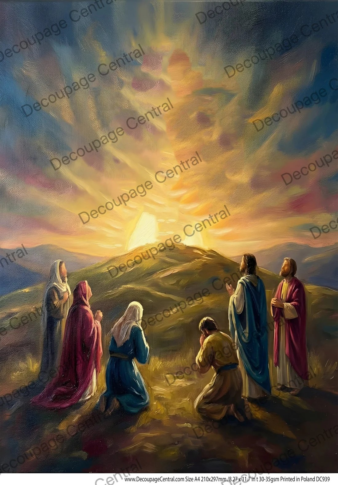 DC939 - Resurrection Morning No Cross A4 Rice Paper