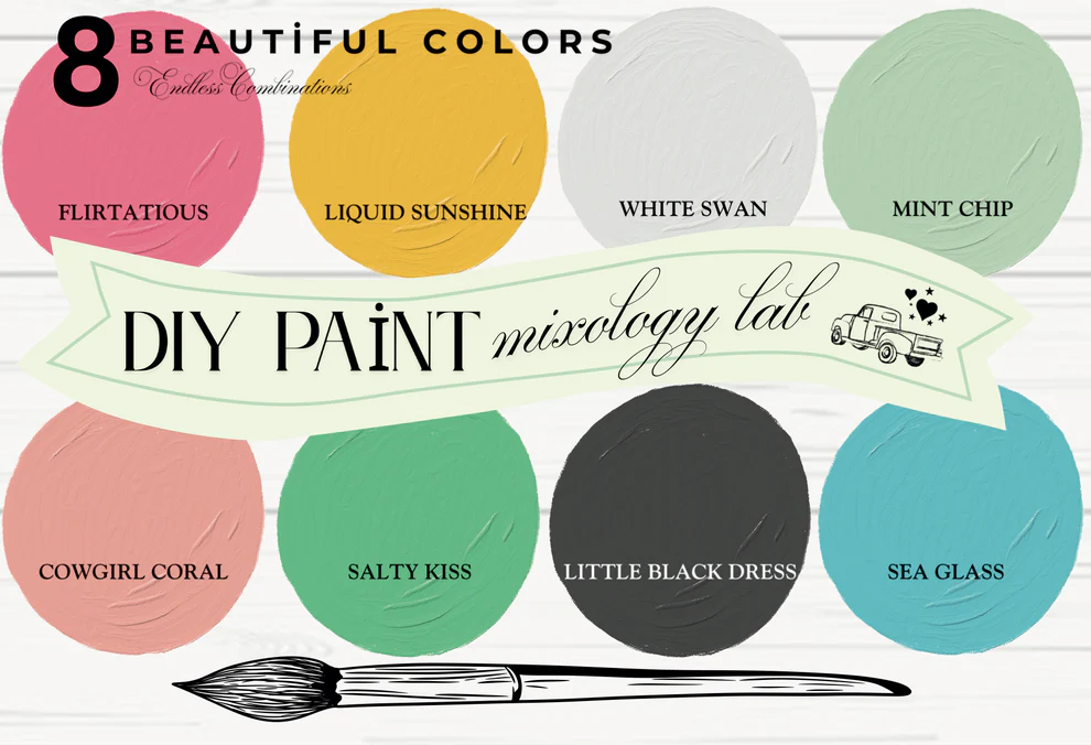 DIY Paint Mixology Lab - Summer Sampler Box - 8 Colors