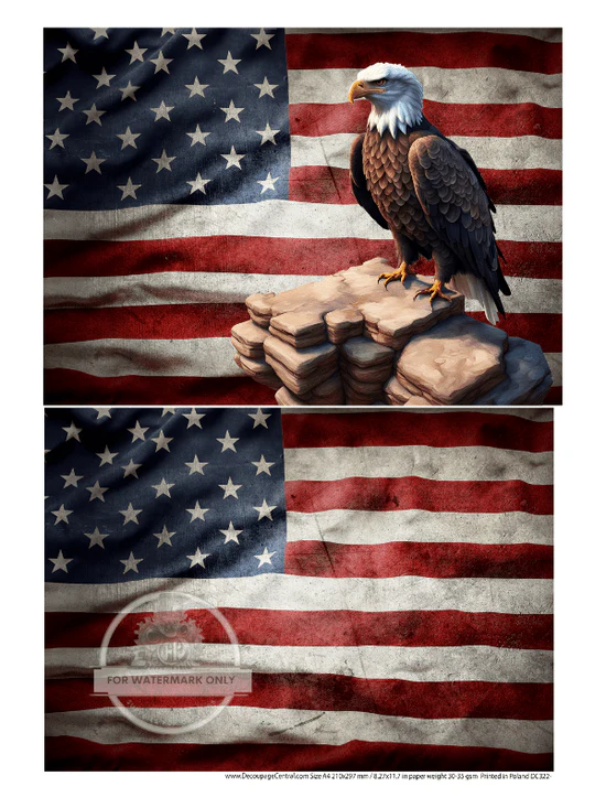 DC322 - Flag Duo A4 Rice Paper