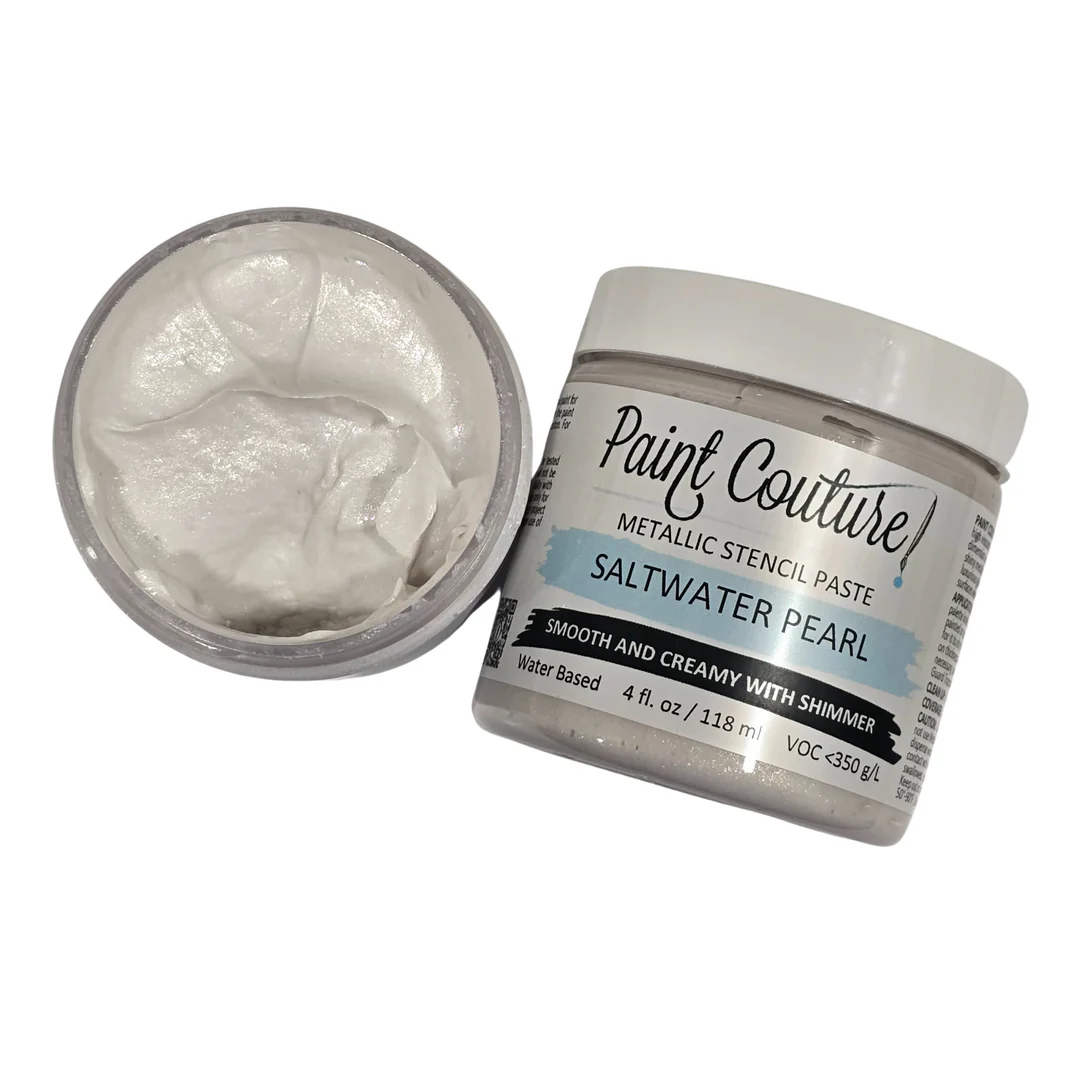Saltwater Pearl - Metallic Stencil Paste by Paint Couture