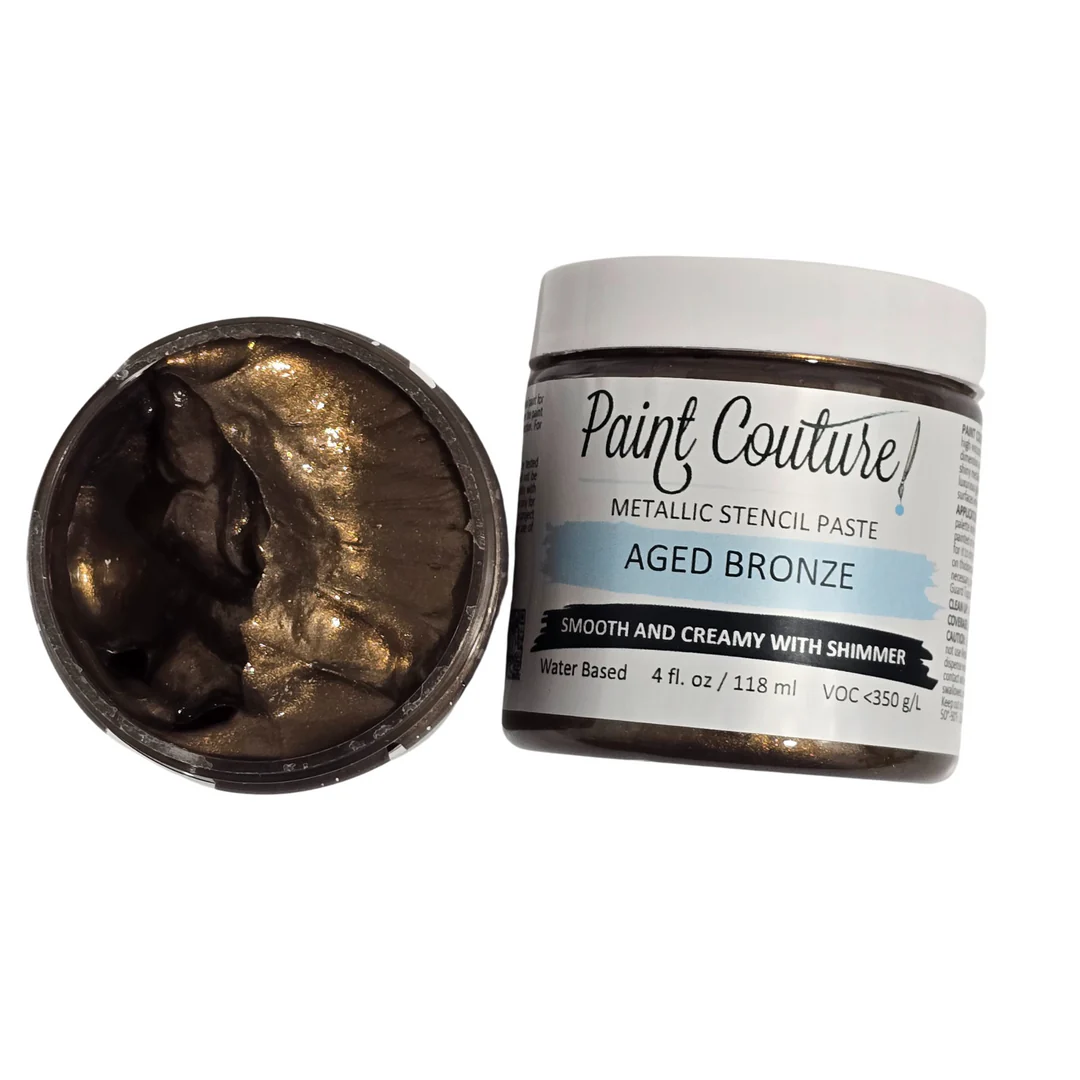 Aged Bronze - Metallic Stencil Paste by Paint Couture