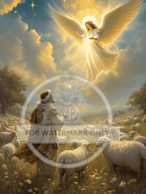 DC829 Heavenly Herald Angelic A4 Rice Paper