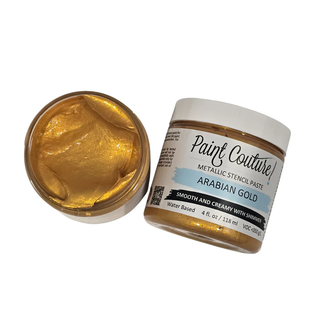 Arabian Gold - Metallic Stencil Paste by Paint Couture