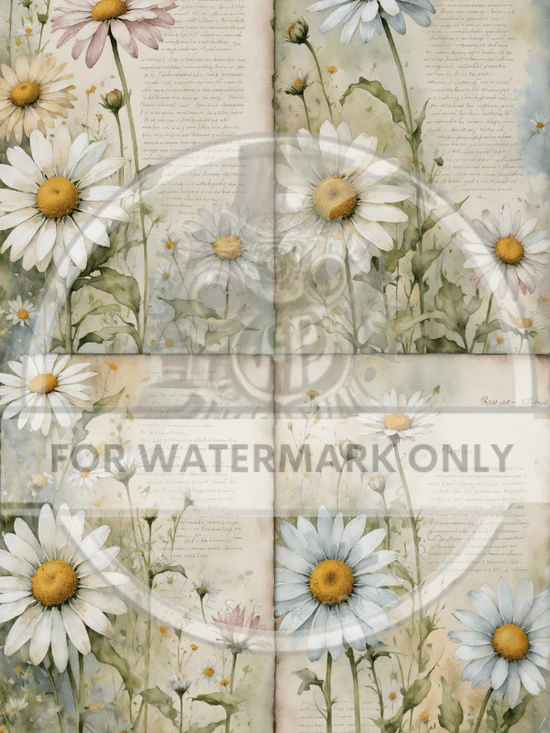 DC685 Daisy Quad A4 Rice Paper
