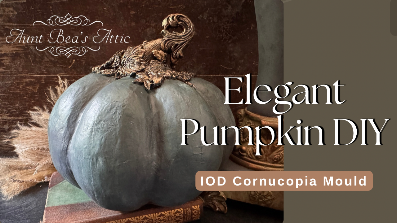 Elegant Pumpkin with IOD Cornucopia Mould