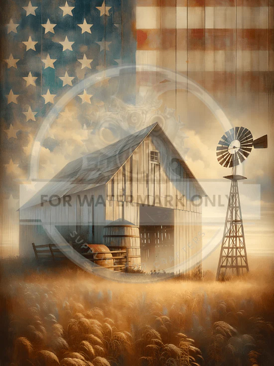 DC580 - American Farm A4 Rice Paper