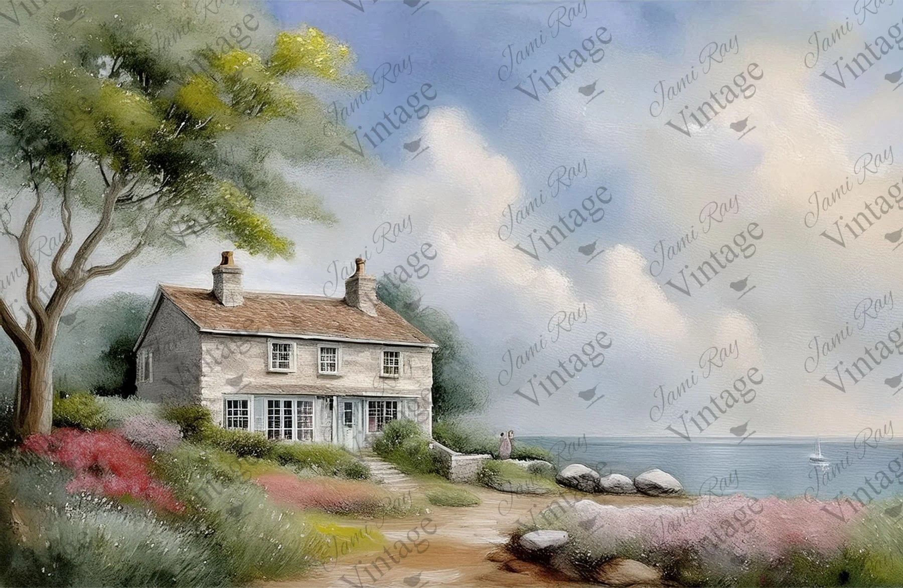 Seaside Cottage | JRV Medium Rice Paper