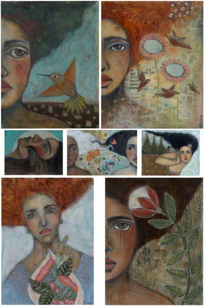 Adriana's Girls - Roycycled Decoupage Paper by Adriana Veloza