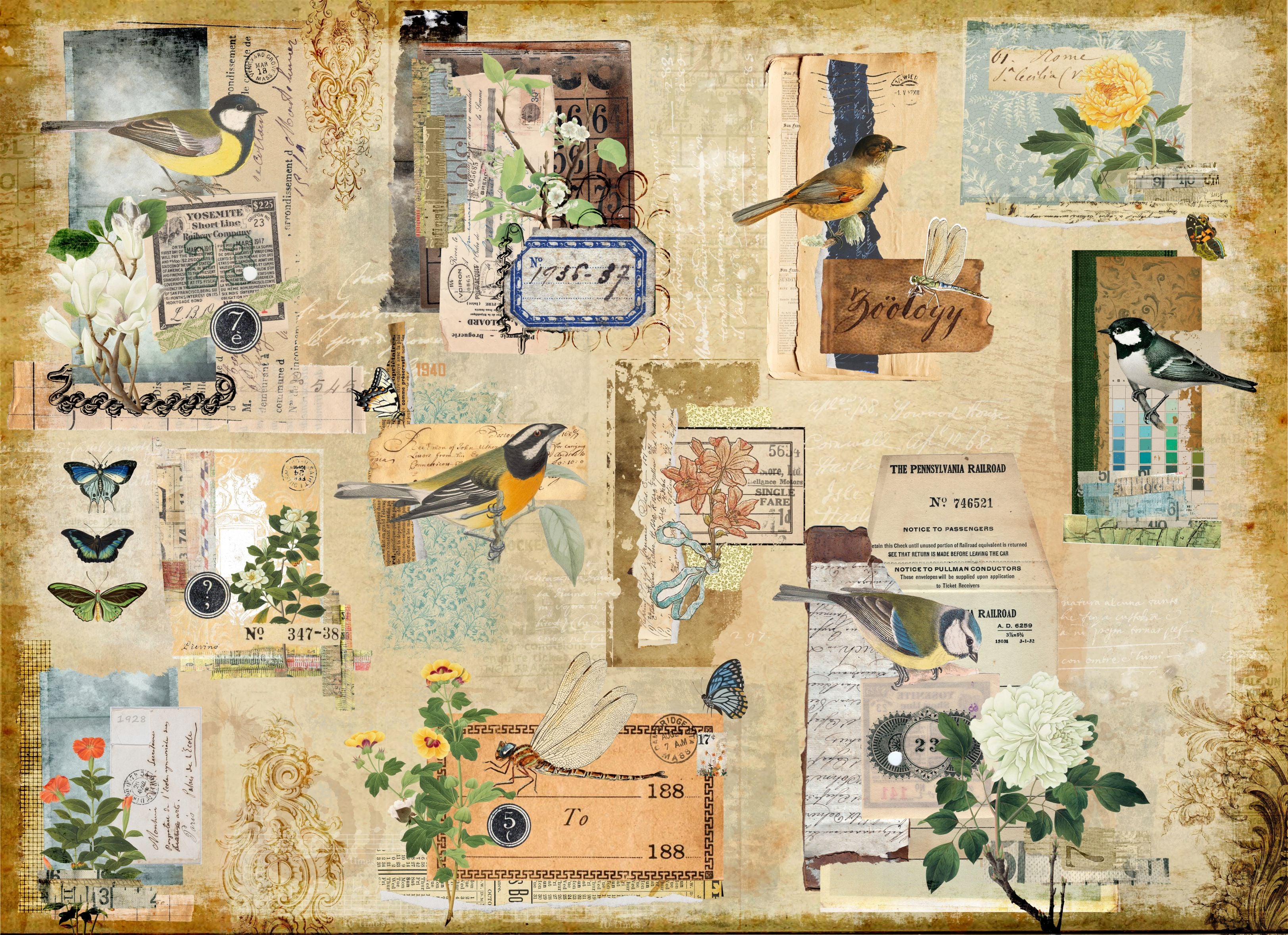 Scrappy Masterboard - Roycycled Decoupage Paper