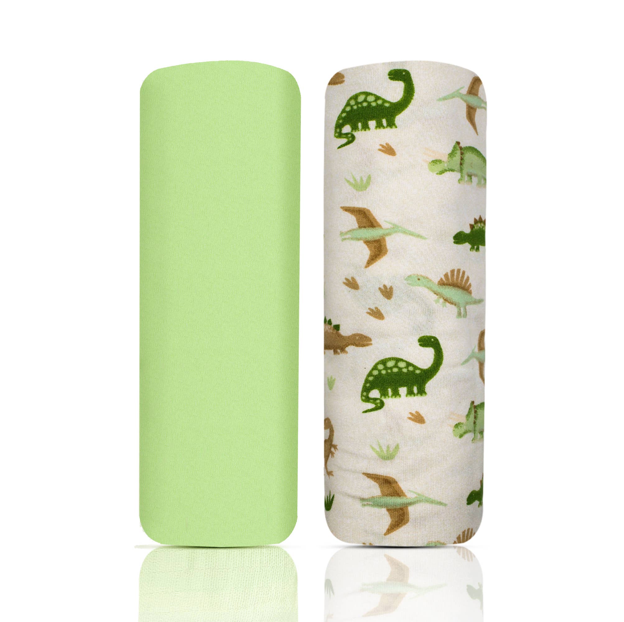 2 Pack Ultra Soft Swaddle Blankets - Dino