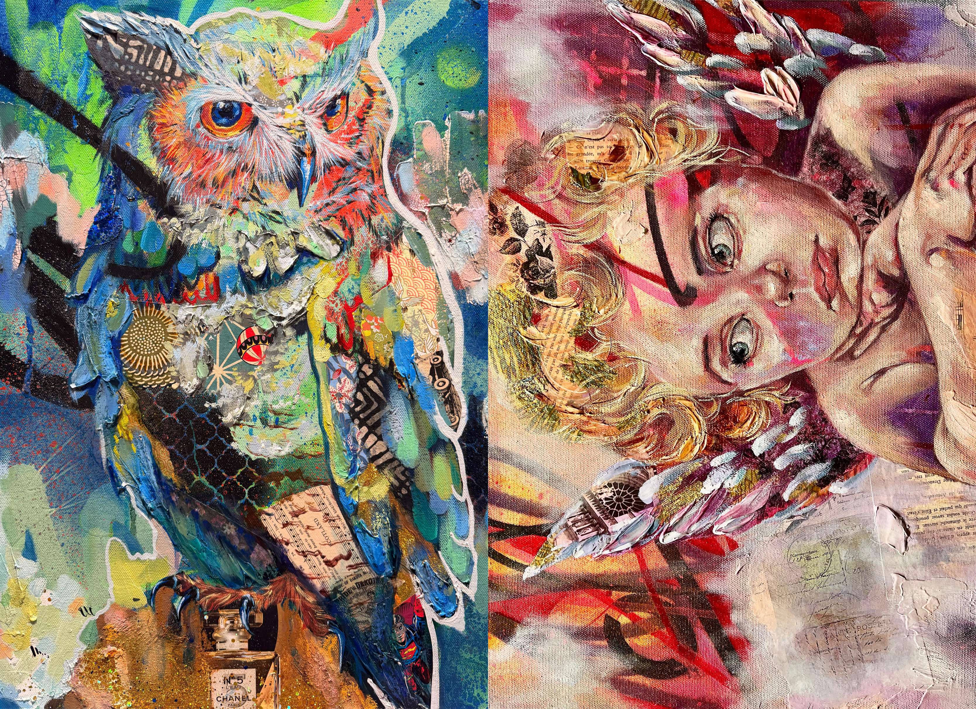Brie's Project Blocks - Roycycled Decoupage Paper - Artists Series