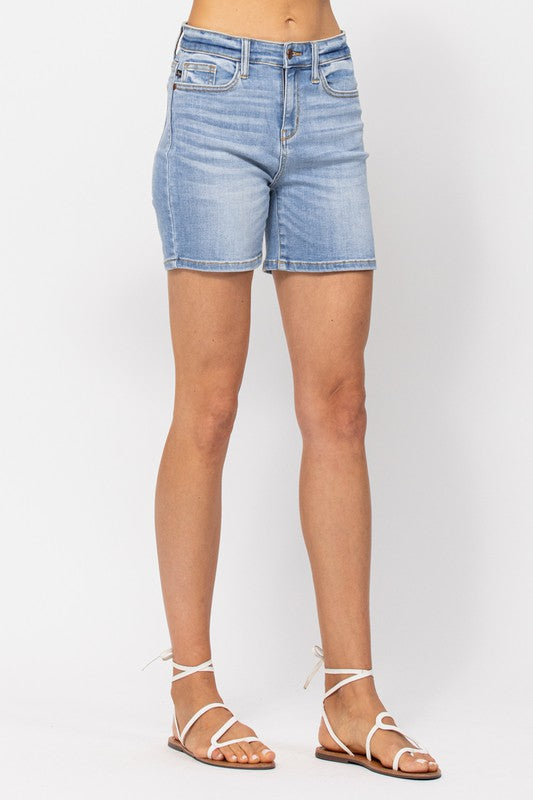 Hi Rise Mid Length Shorts