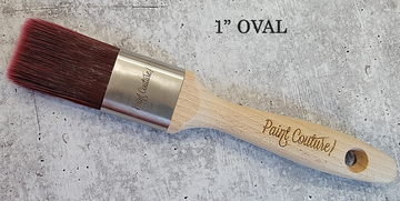 1" Flat Fine Synthetic  paint brush by Paint Couture