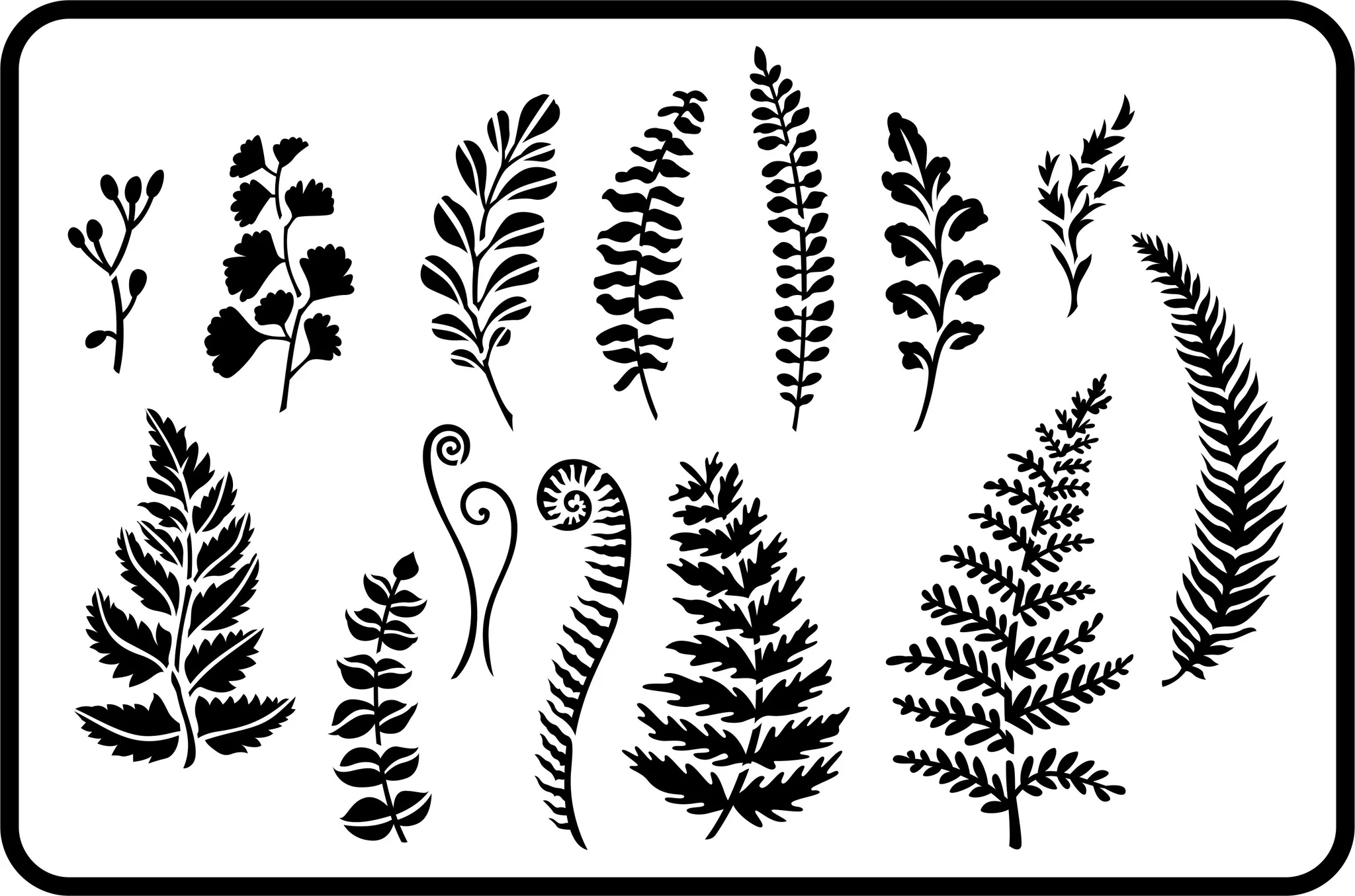 JRV Ferns and Greenery  stencil