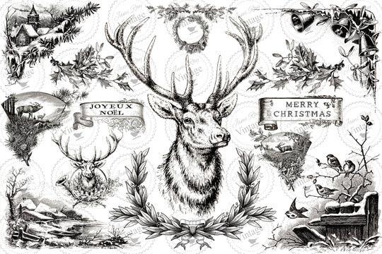 Winter Stag JRV Decoupage paper