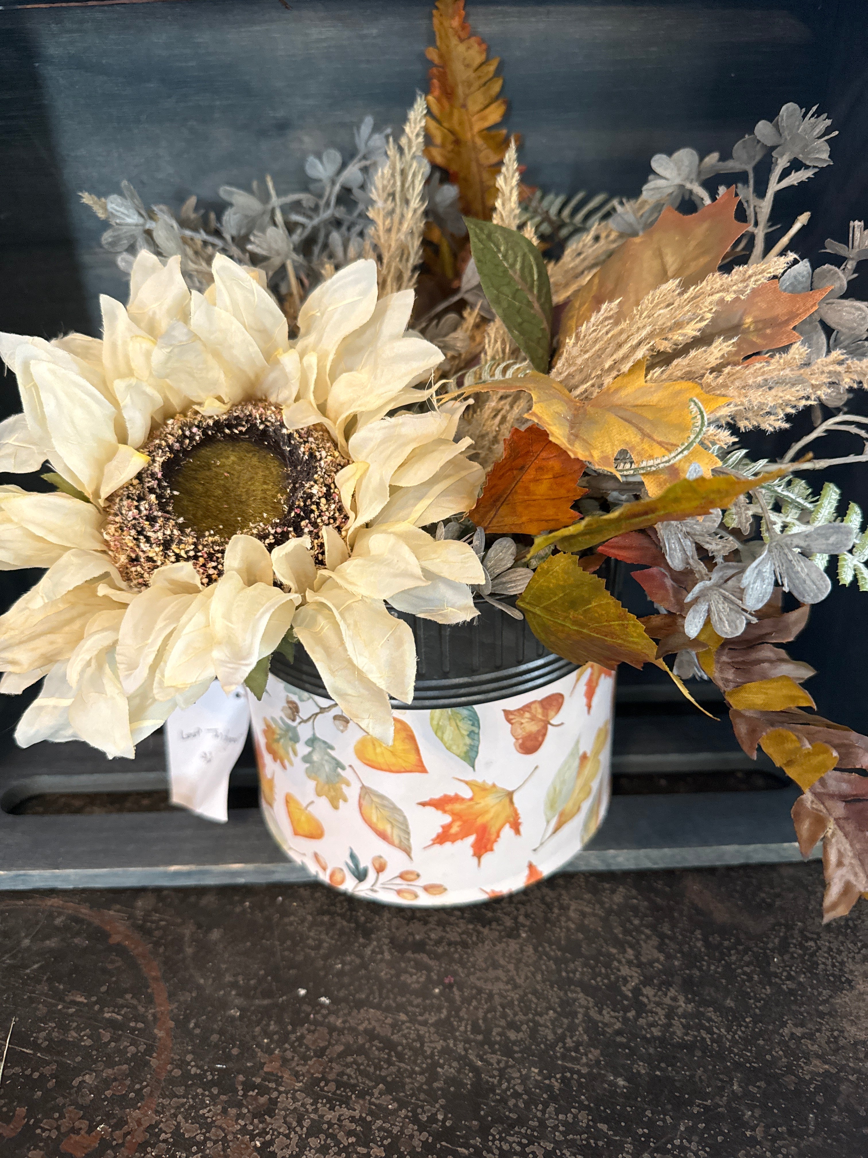 Fall Floral Tin