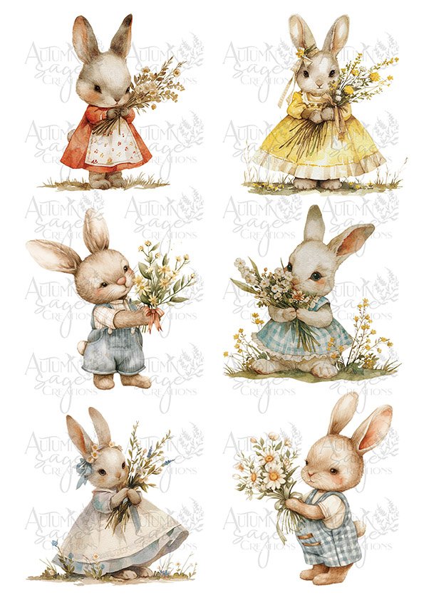 Bouquet Bunnies - 1