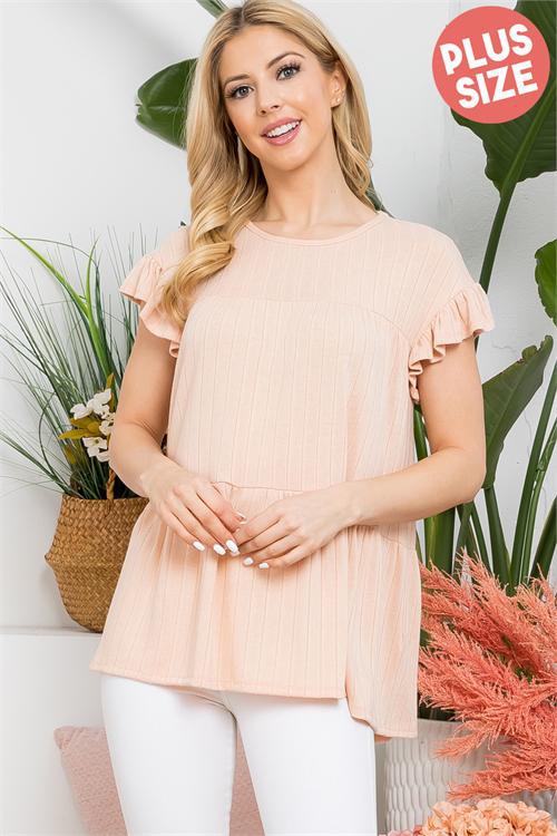 RUFFLE CAP SLEEVE BAND TOP