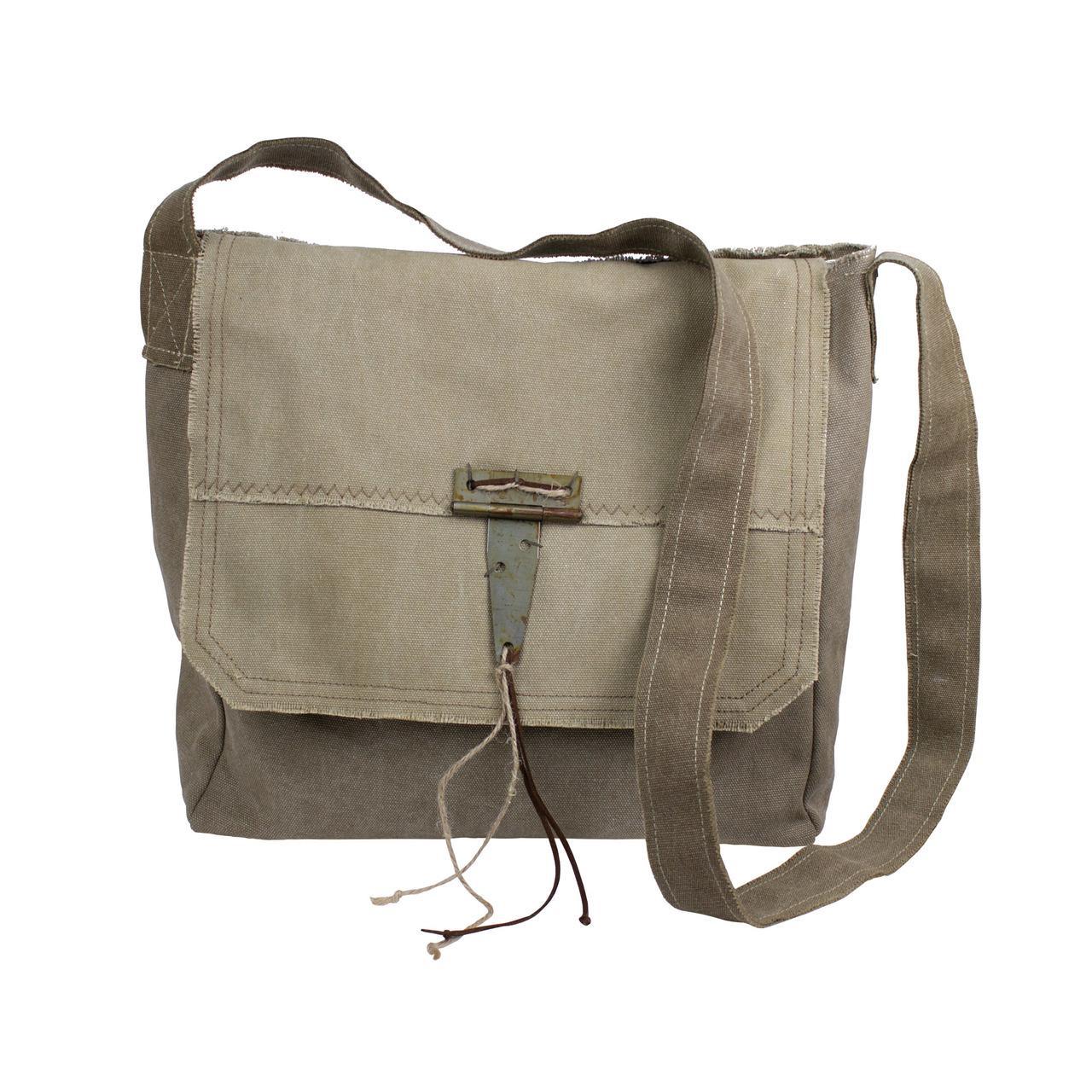 Peyton - Large Sand Messenger Bag