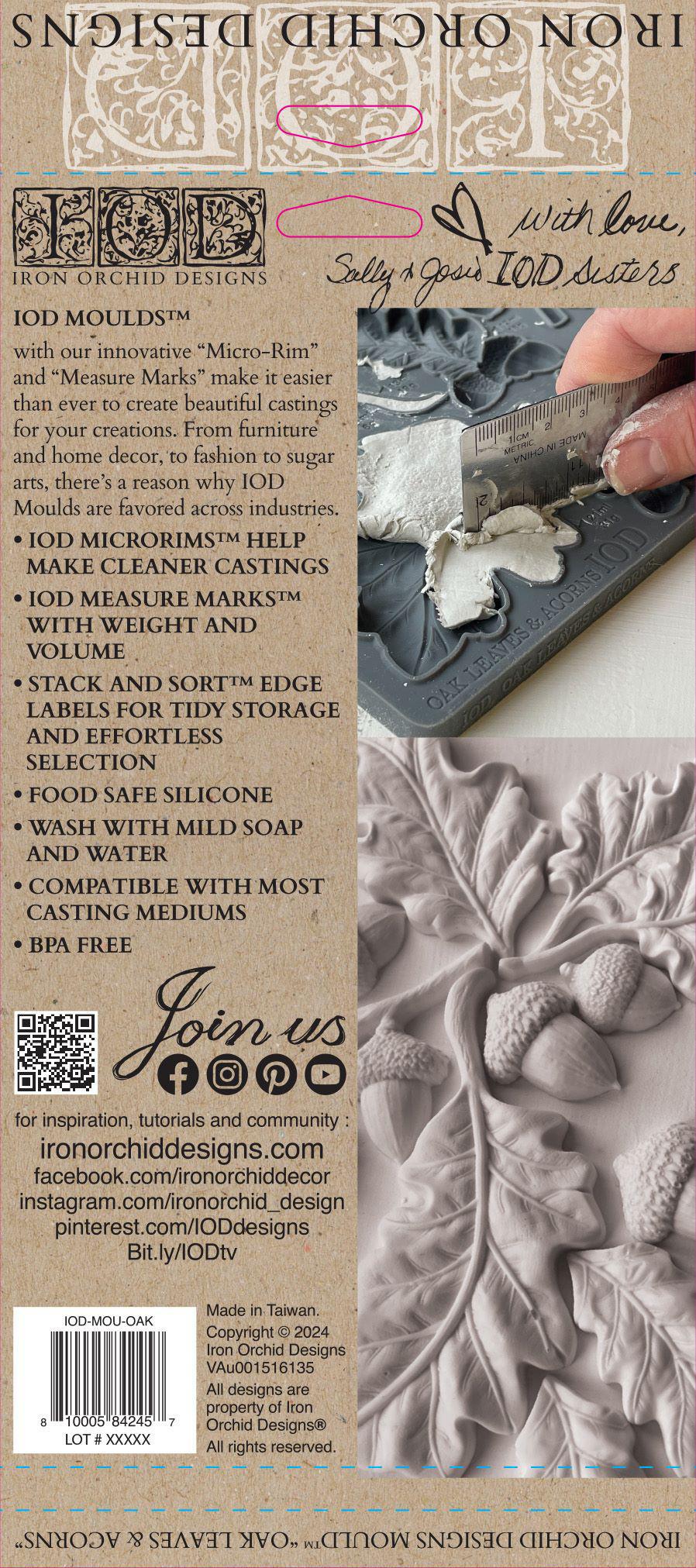 Oak Leaves & Acorns 6×10 Decor Mould™