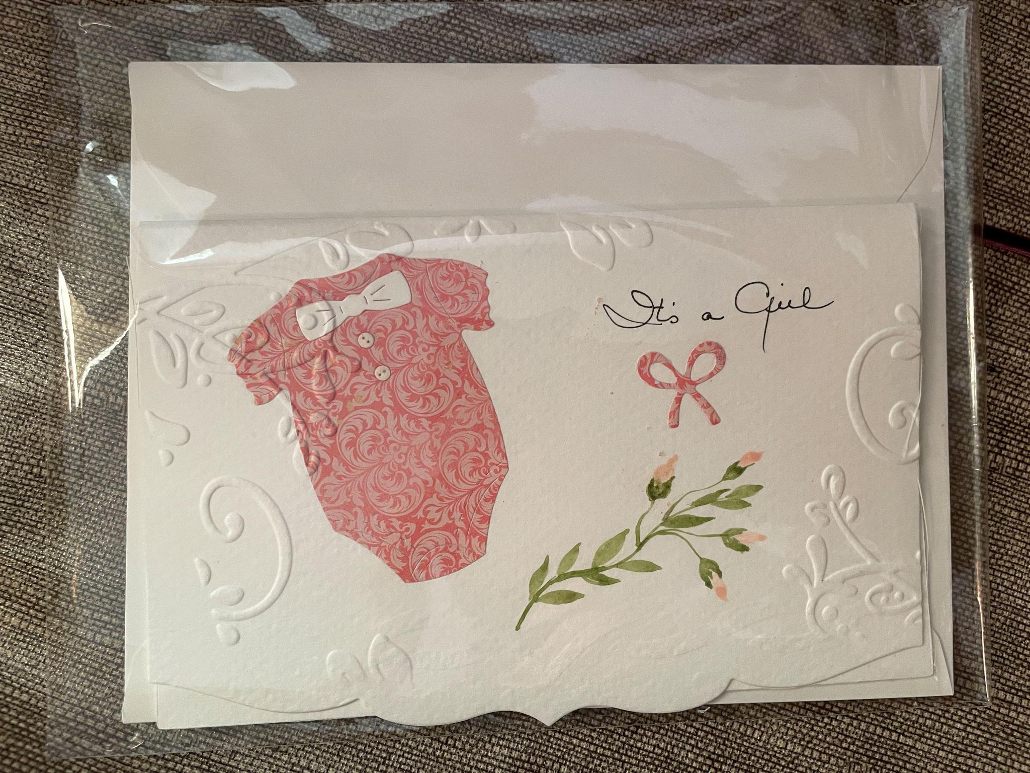 It's a Girl - Handmade Card