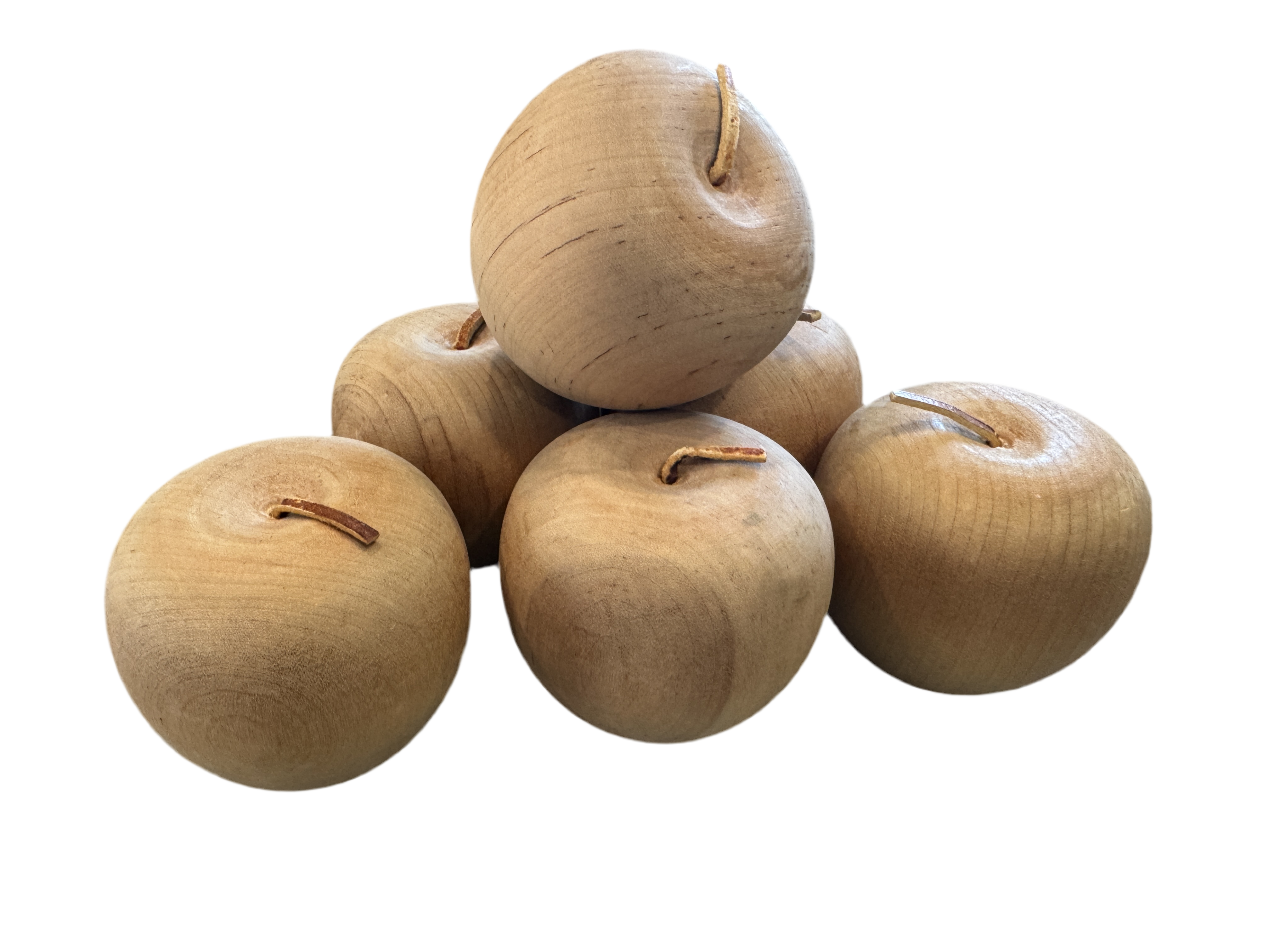 Wooden Apples (6pc)