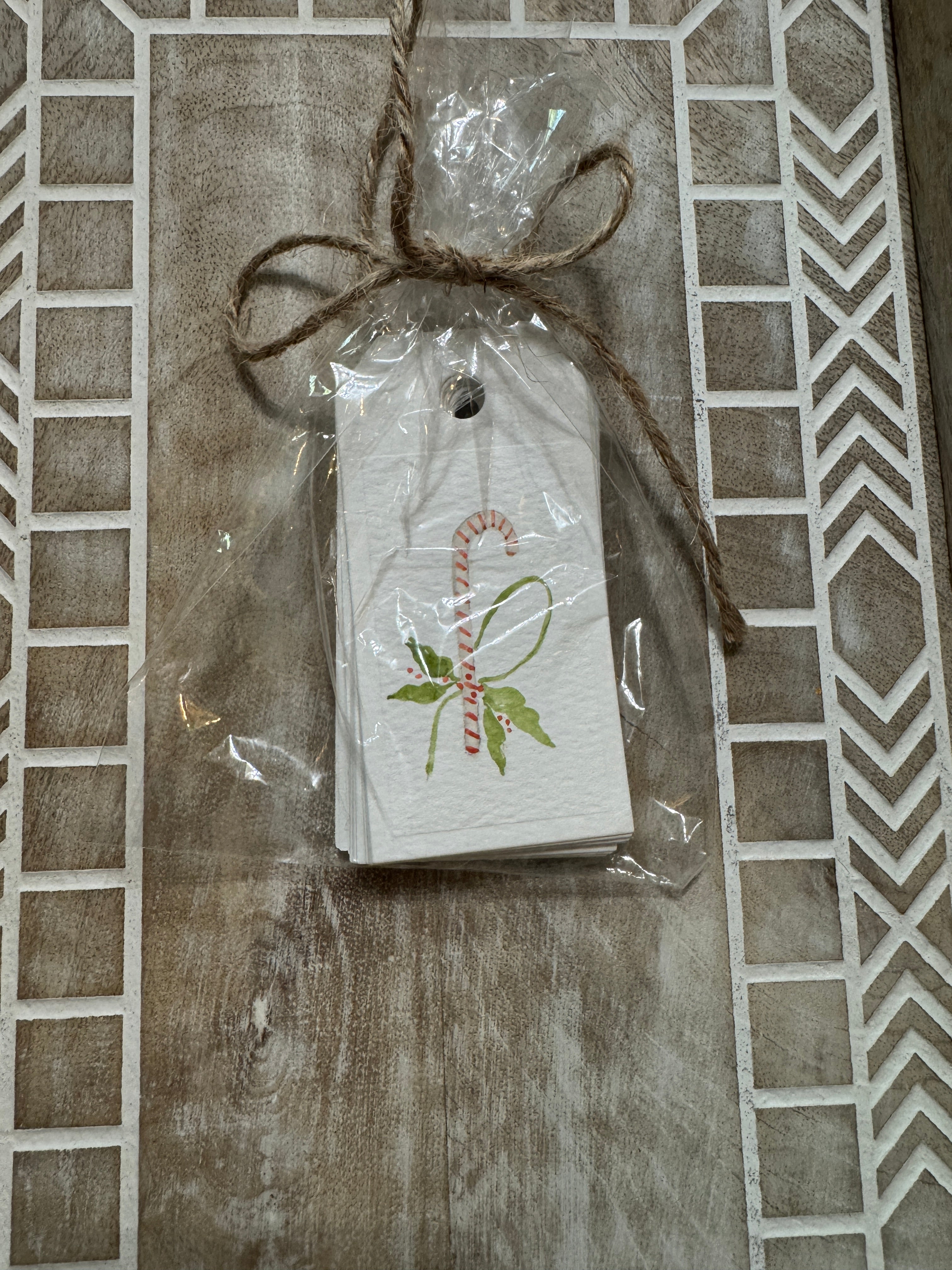 Set of 16 - Small Handmade Christmas Tags - Assorted