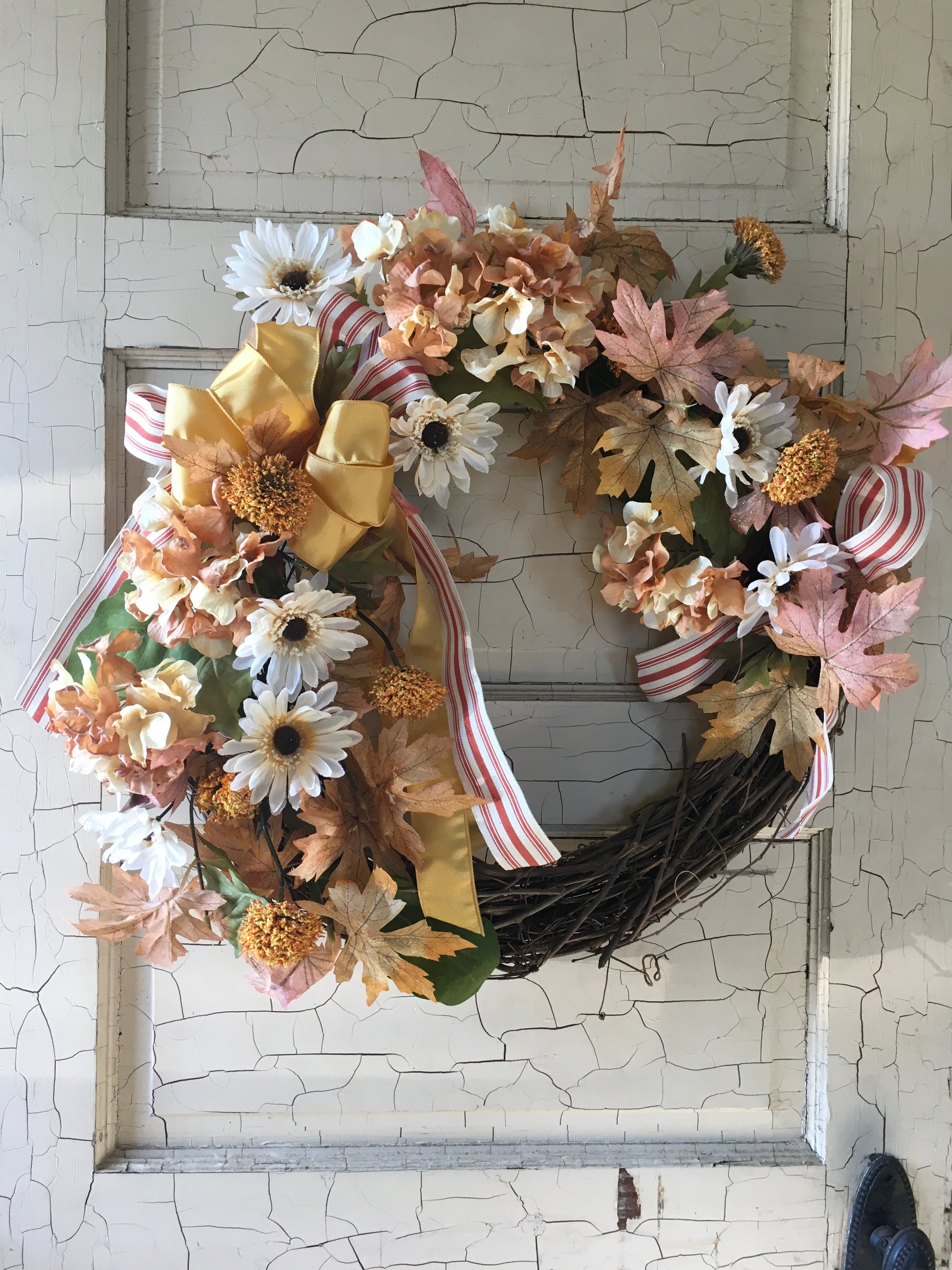 Hydrangea grapevine wreath