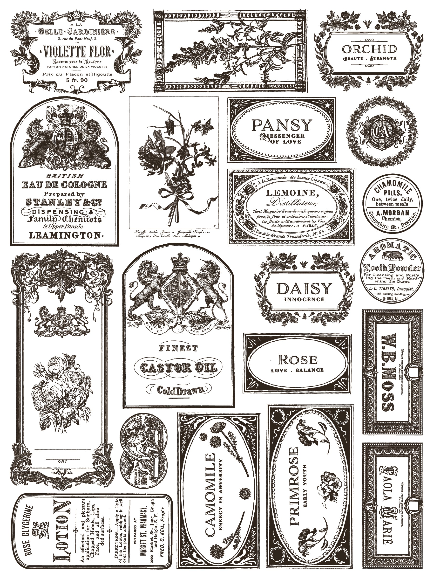 Floriography IOD Paint Inlay 12x16 Pad™