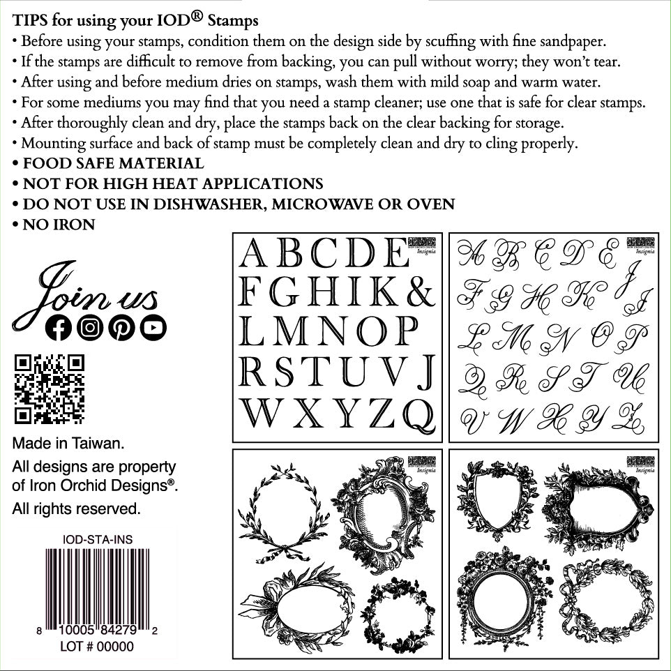 Insignia 6x6 IOD STAMP™ Set