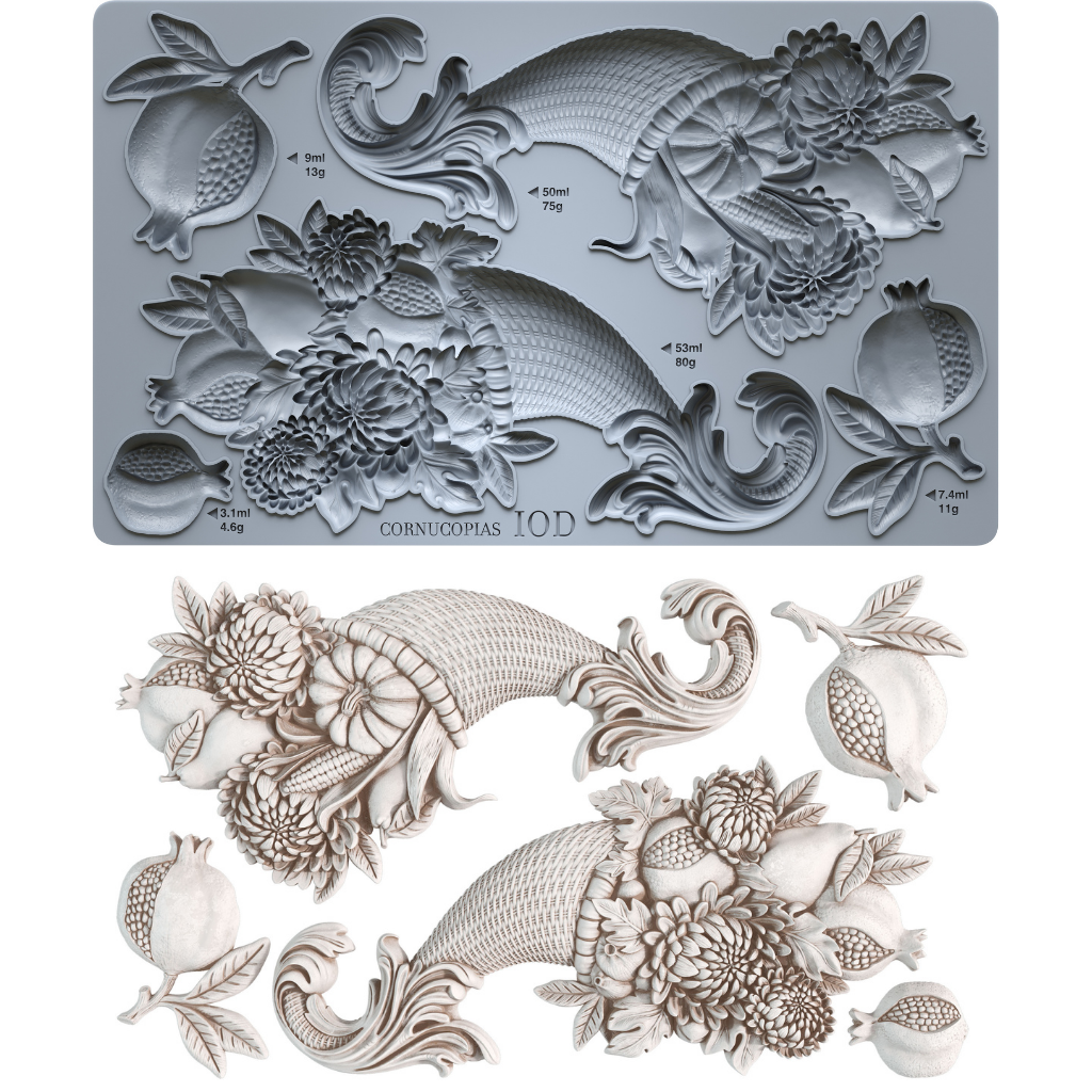 Cornucopias 6x10 IOD Decor Mould™