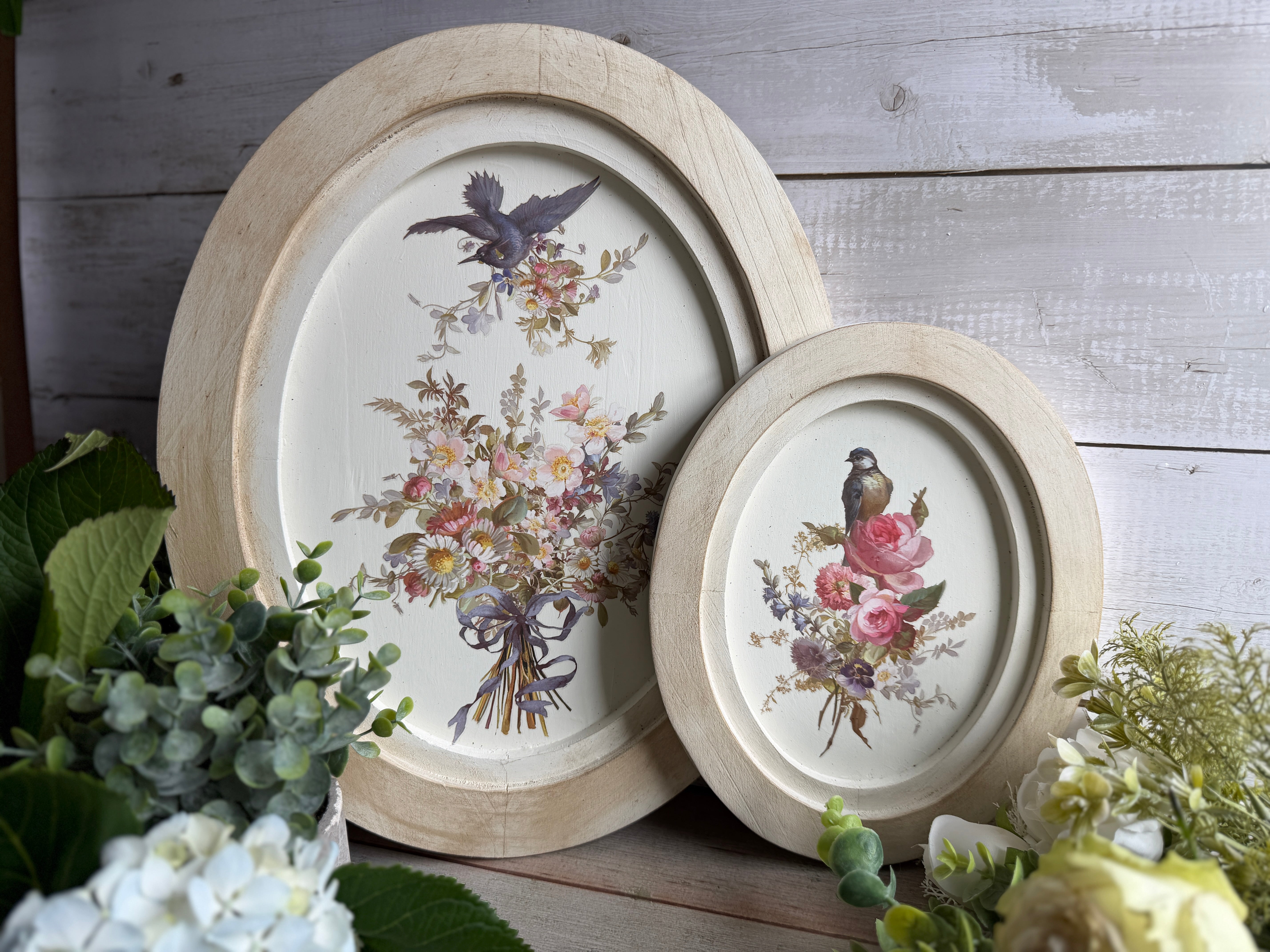 12.7x15.7 Large OVAL - IOD Wood Gallery Blank