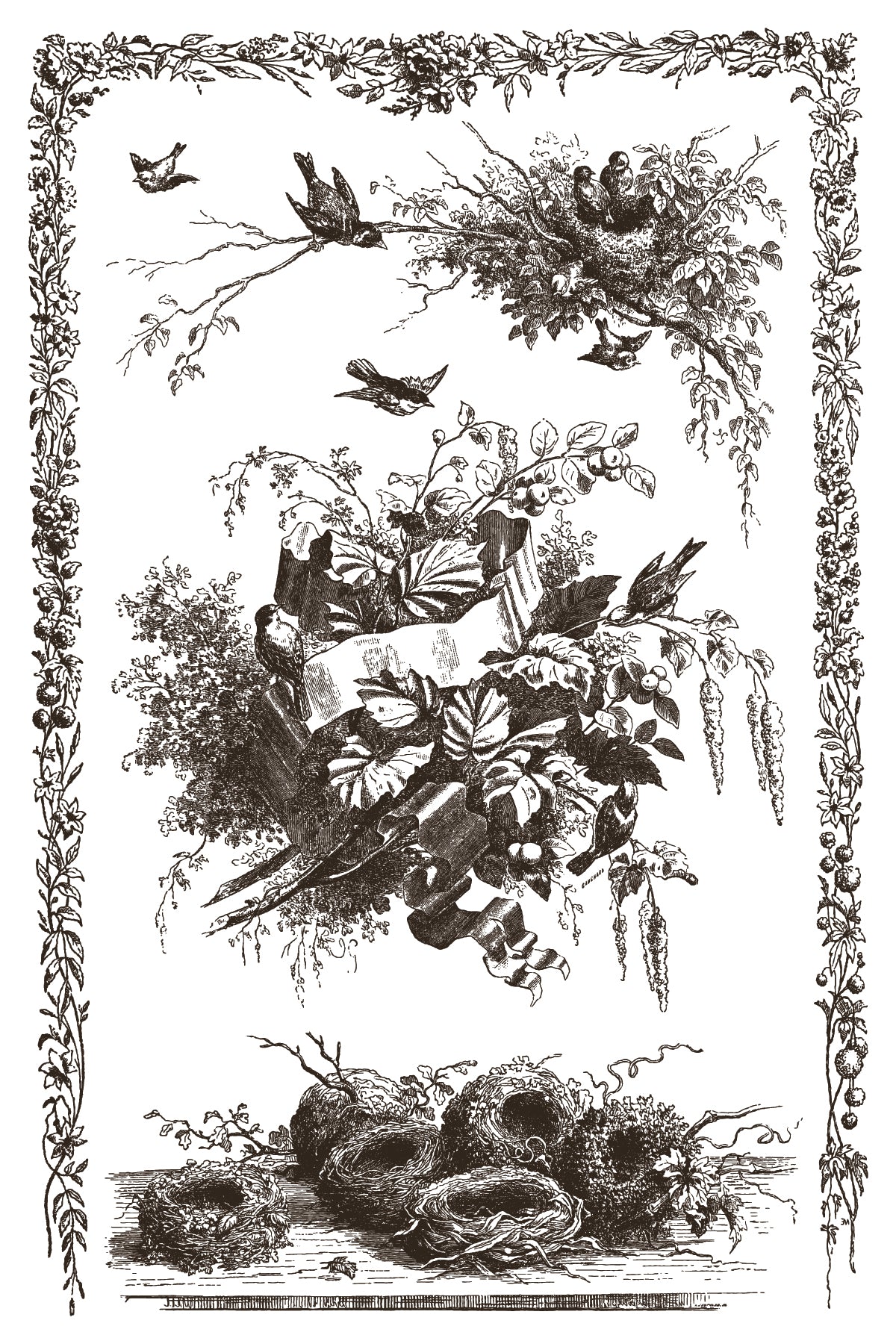Little Lark | IOD Paint Inlay | 8 Pages | 8"x12"