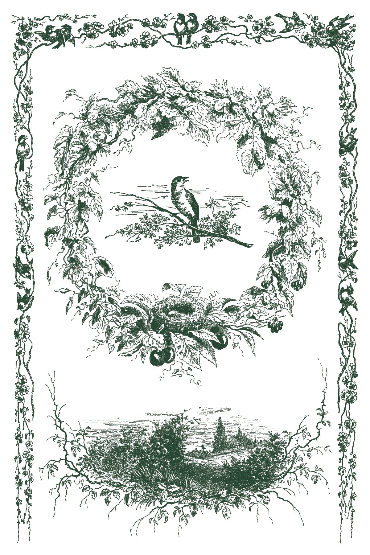 Little Lark | IOD Paint Inlay | 8 Pages | 8"x12"
