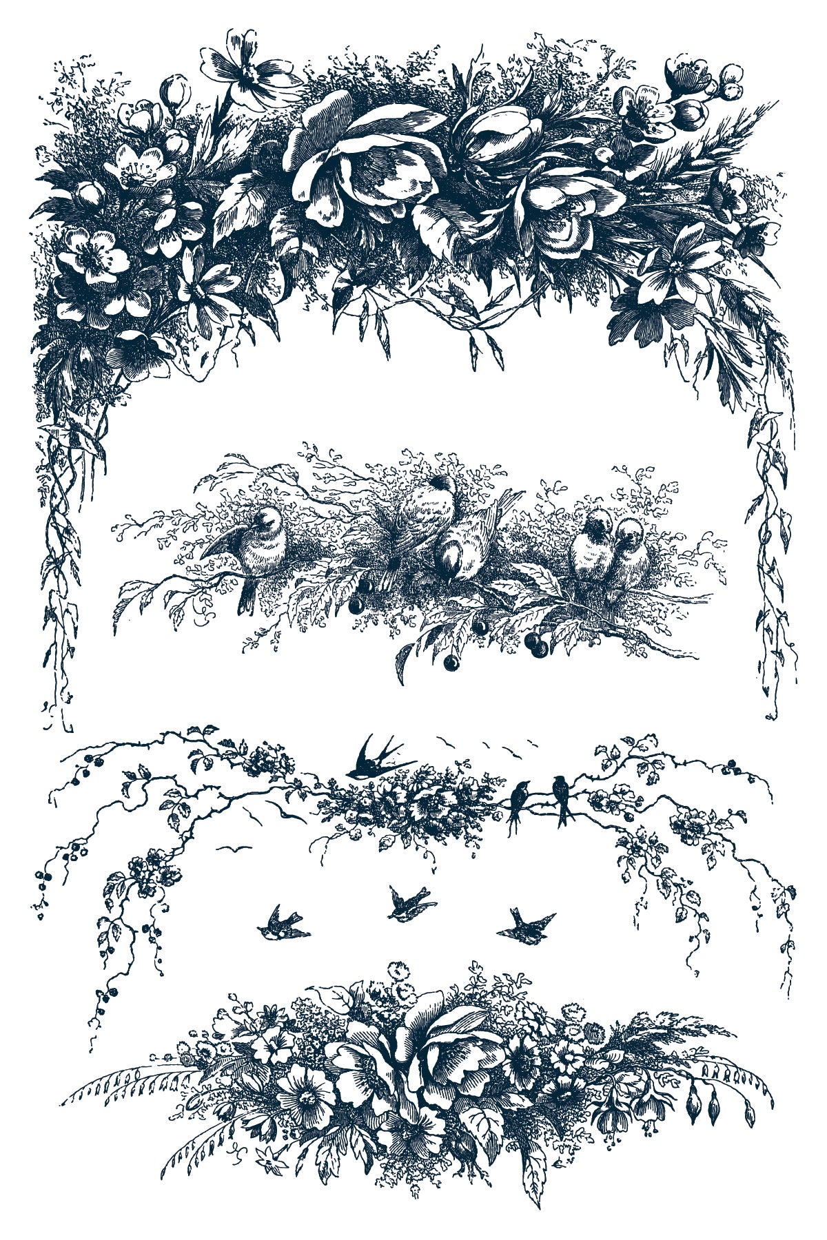 Little Lark | IOD Paint Inlay | 8 Pages | 8"x12"