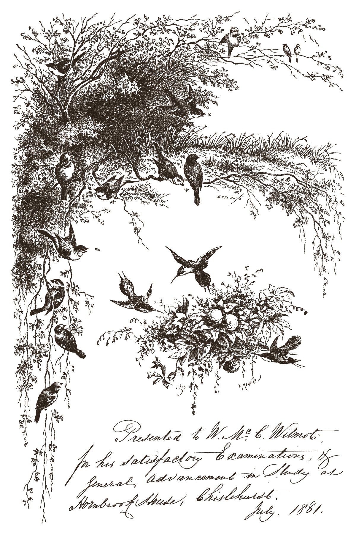 Little Lark | IOD Paint Inlay | 8 Pages | 8"x12"