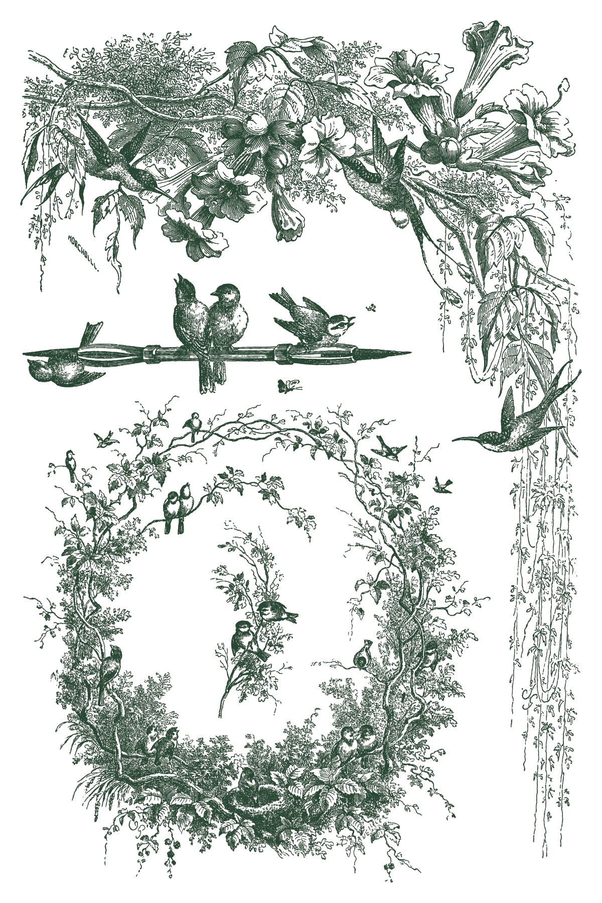 Little Lark | IOD Paint Inlay | 8 Pages | 8"x12"