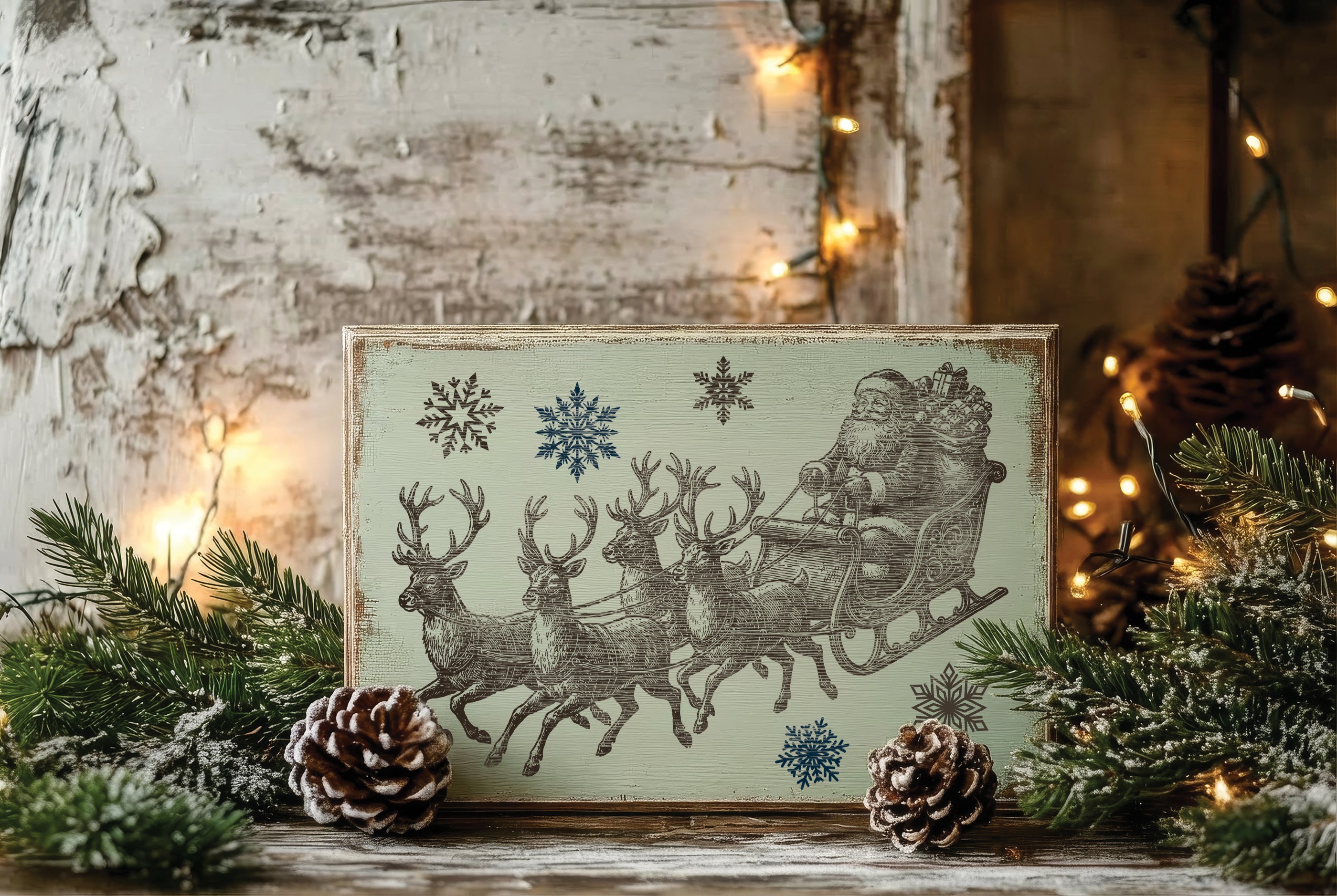 The North Pole Co | IOD Paint Inlay | 8 Pages | 8"x12"