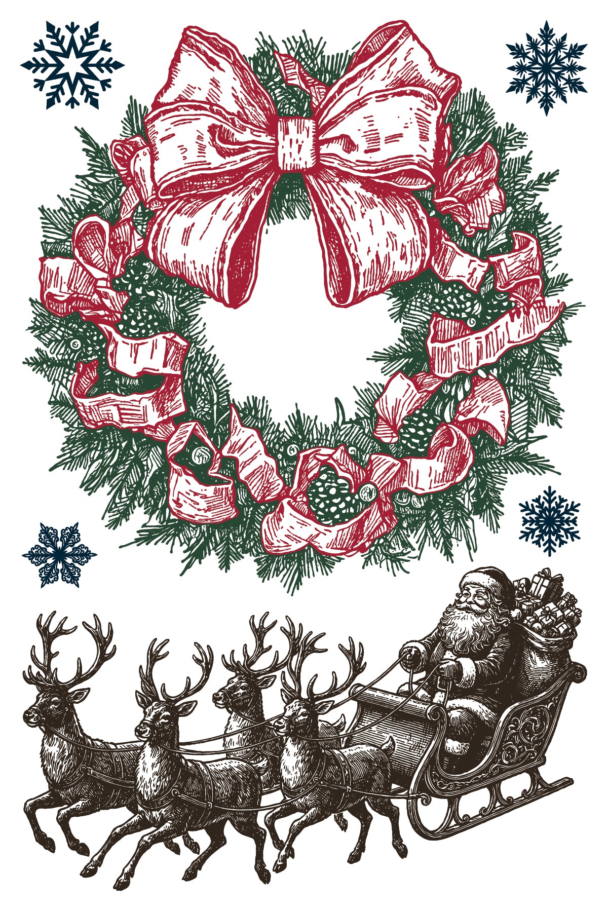 The North Pole Co | IOD Paint Inlay | 8 Pages | 8"x12"