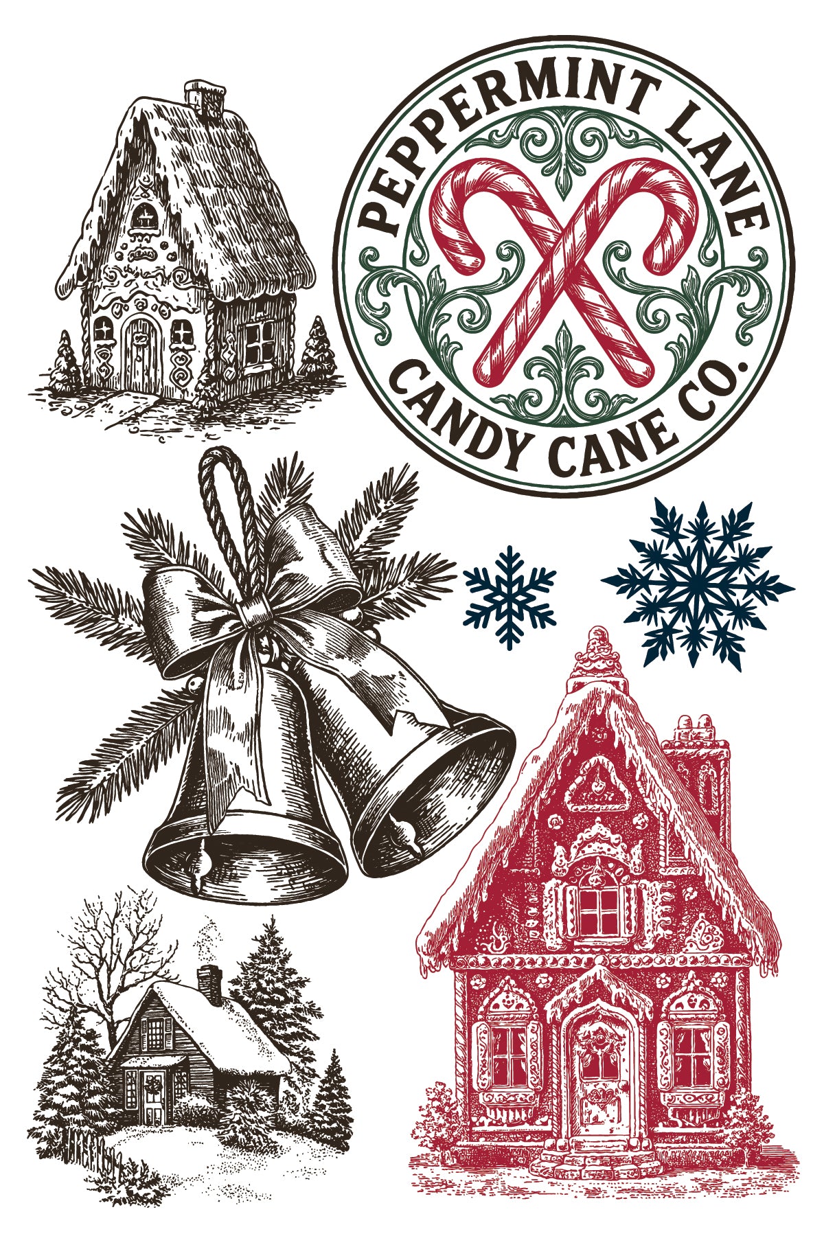 The North Pole Co | IOD Paint Inlay | 8 Pages | 8"x12"