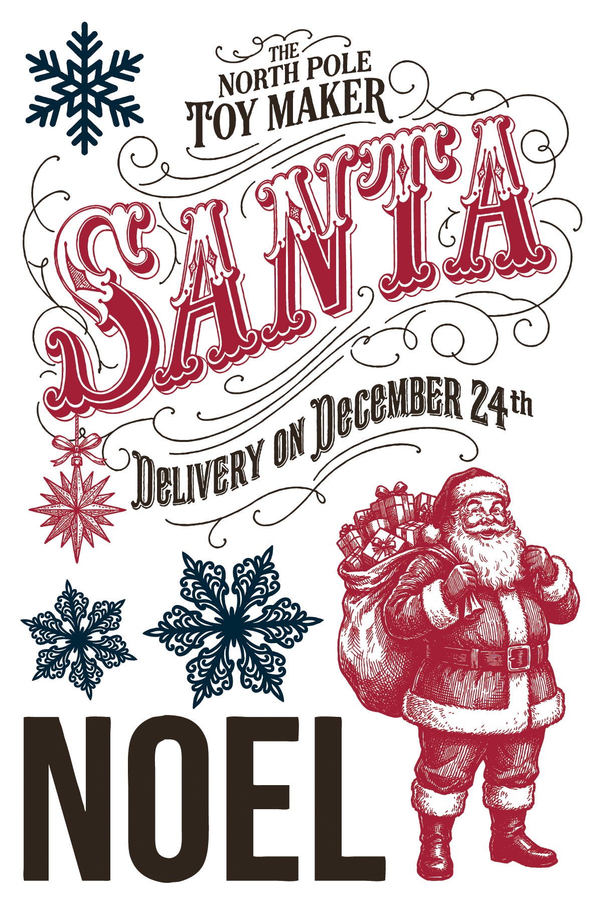 The North Pole Co | IOD Paint Inlay | 8 Pages | 8"x12"