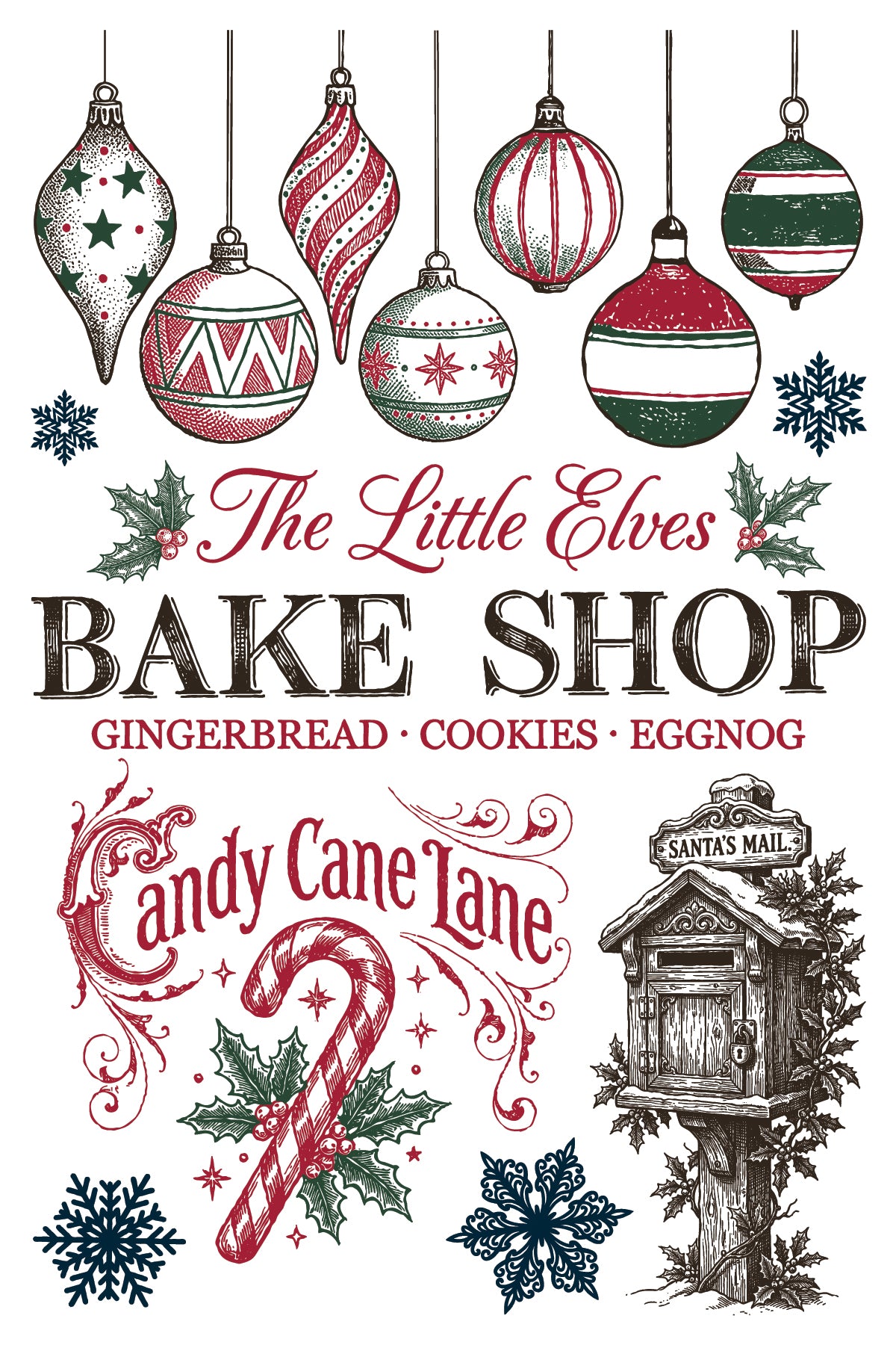 The North Pole Co | IOD Paint Inlay | 8 Pages | 8"x12"