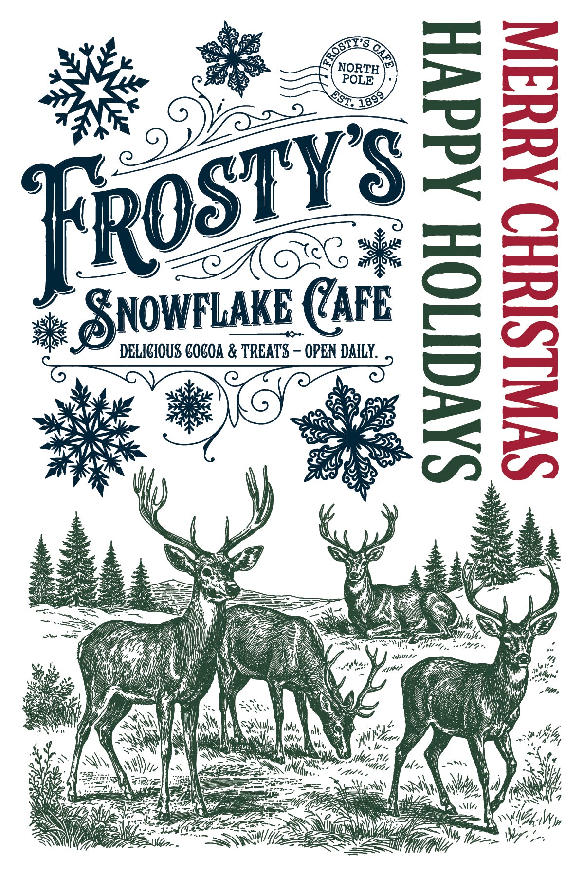 The North Pole Co | IOD Paint Inlay | 8 Pages | 8"x12"