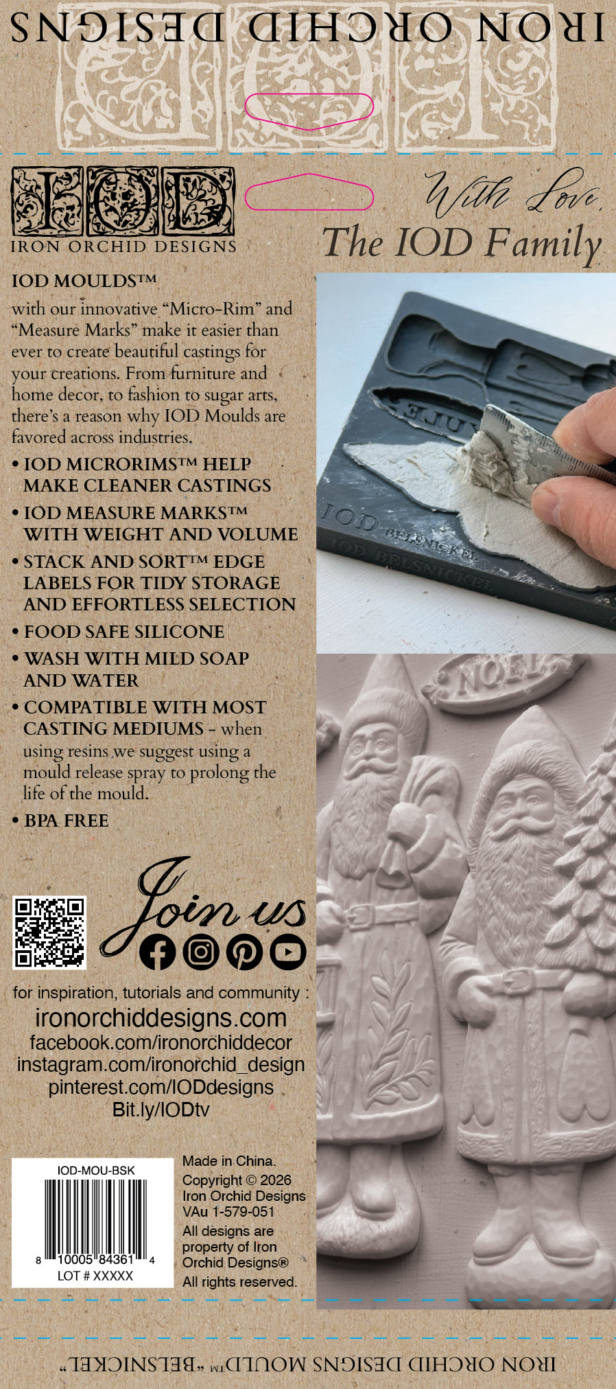 Belsnickel 6x10 IOD Decor Mould™