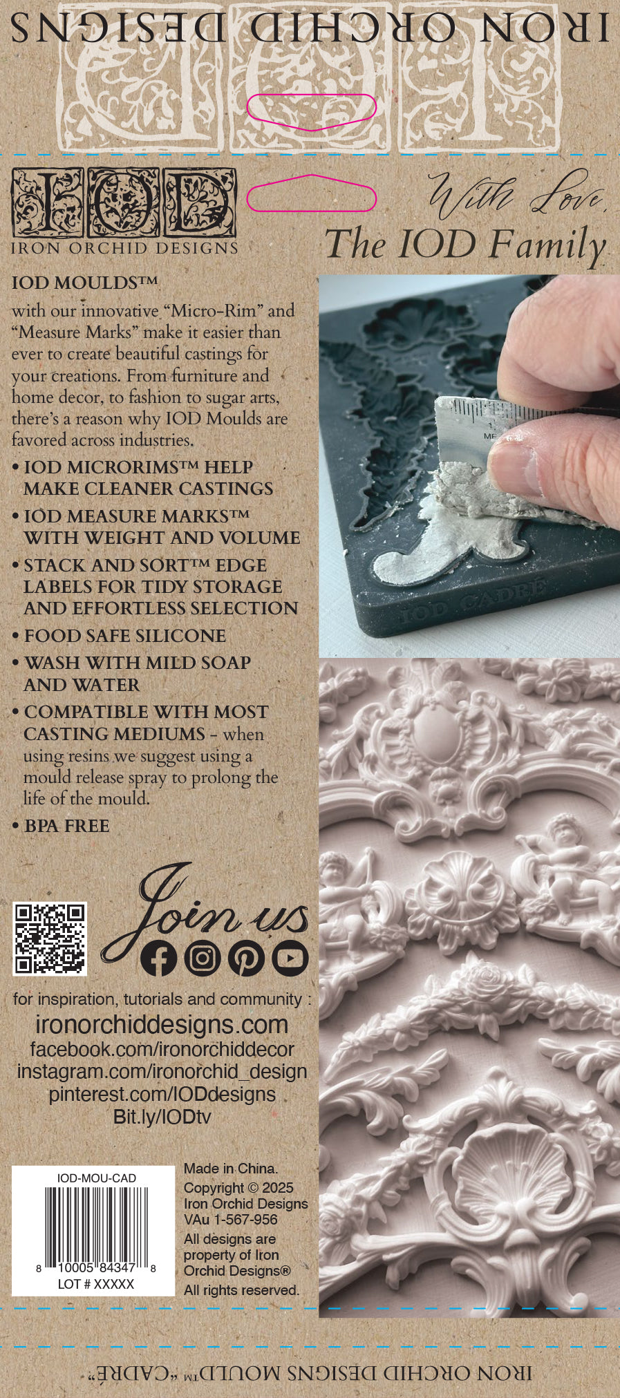 Cadré | IOD Mould | 6"x10"