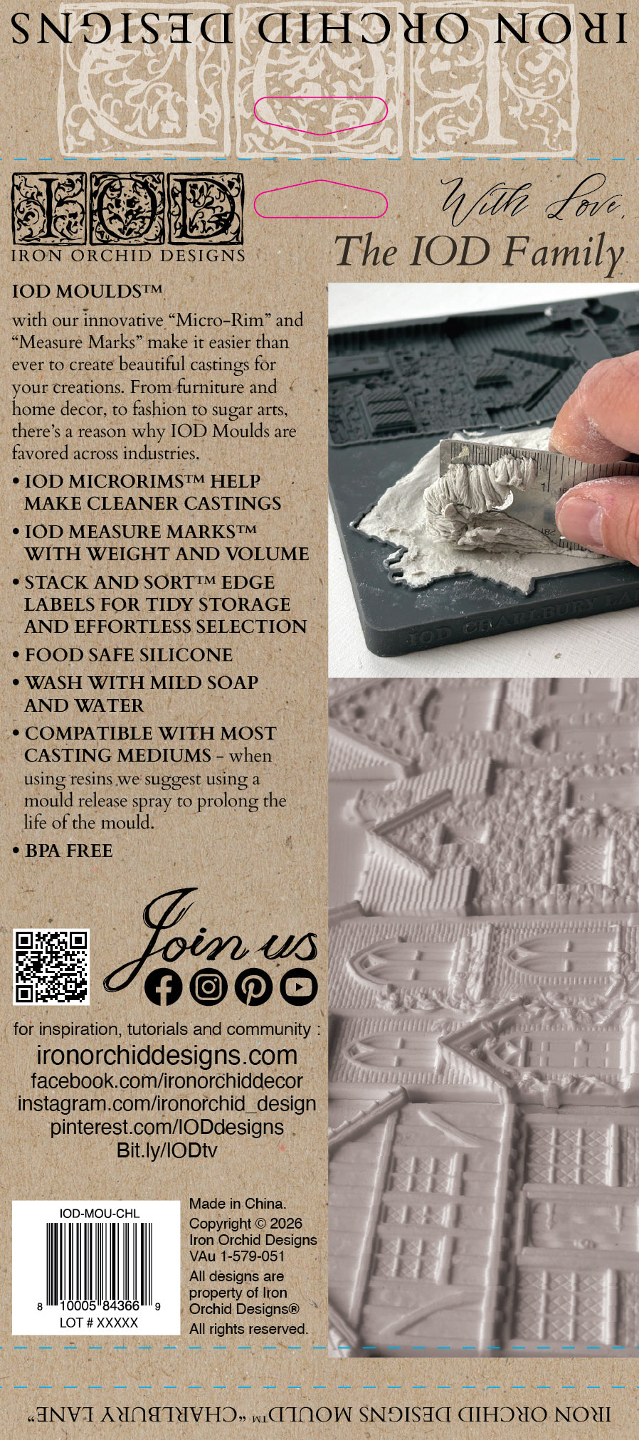 Charlbury Lane 6x10 IOD Decor Mould™