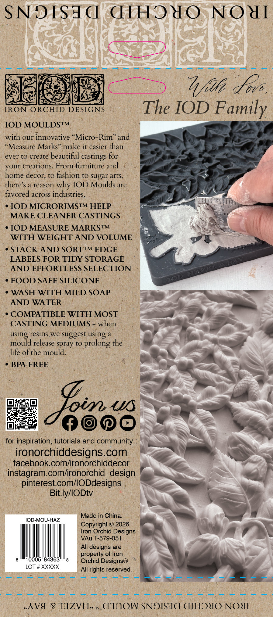 Hazel & Bay 6x10 IOD Decor Mould™
