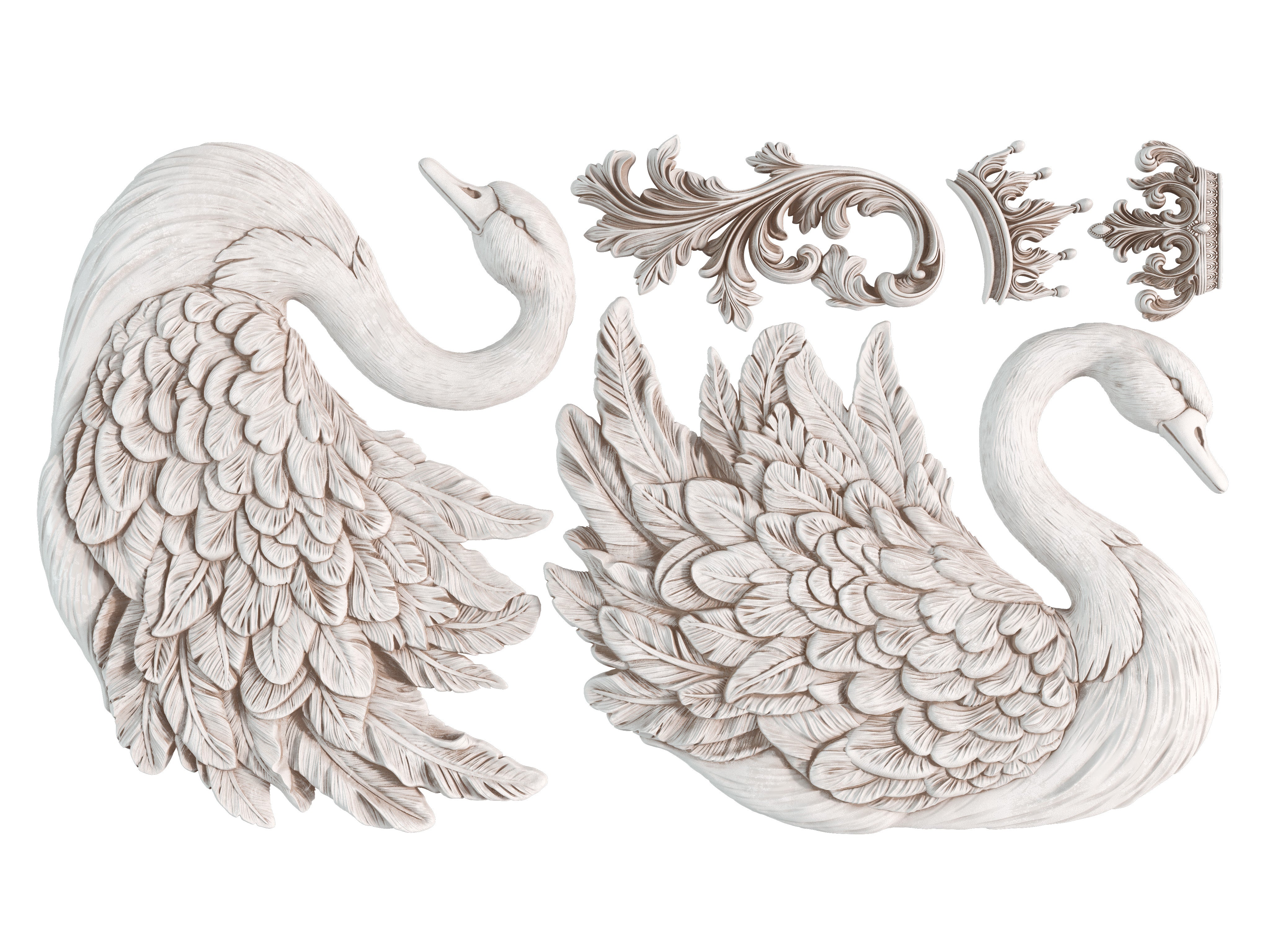 Swans | IOD Mould | 6"x10"
