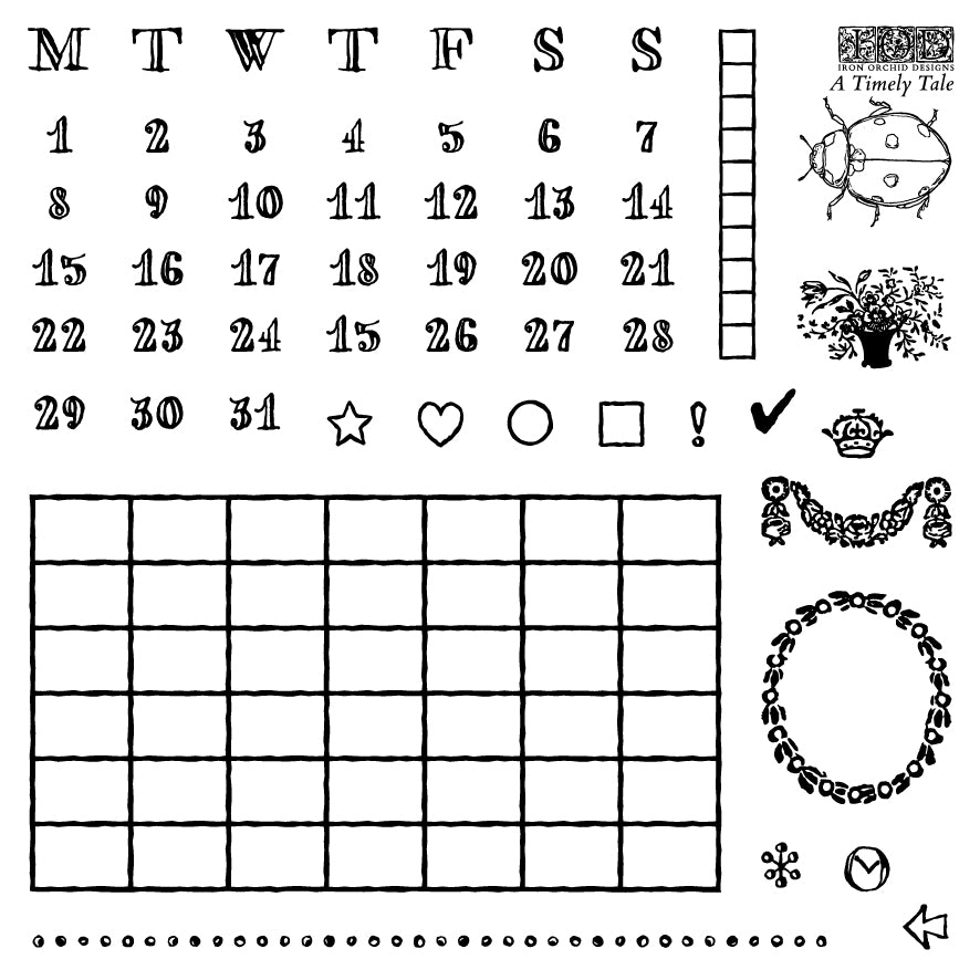 A Timely Tale 6x6 IOD STAMP™ Set